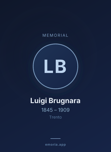 Memorial portrait of Luigi Brugnara