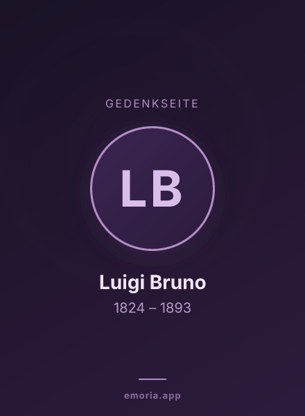Gedenkportrait von Luigi Bruno