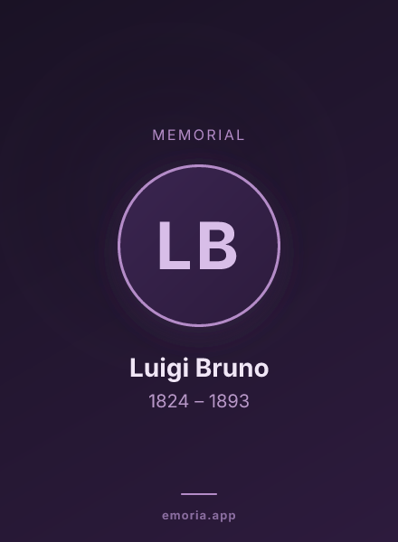Memorial portrait of Luigi Bruno