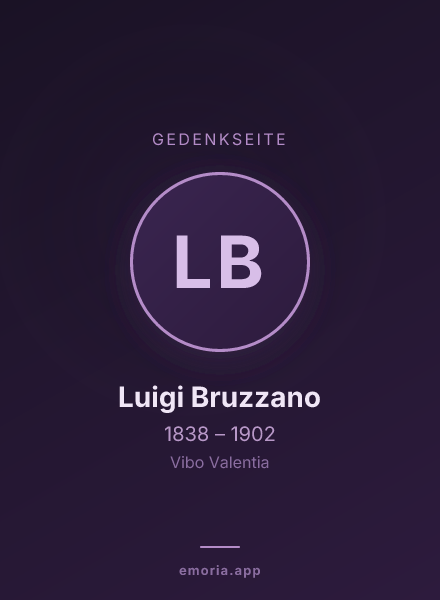 Gedenkportrait von Luigi Bruzzano