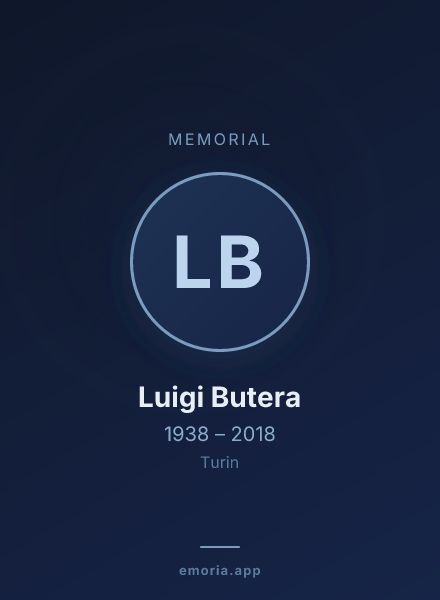 Memorial portrait of Luigi Butera