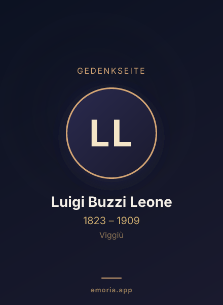 Gedenkportrait von Luigi Buzzi Leone