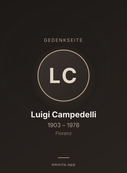 Gedenkportrait von Luigi Campedelli