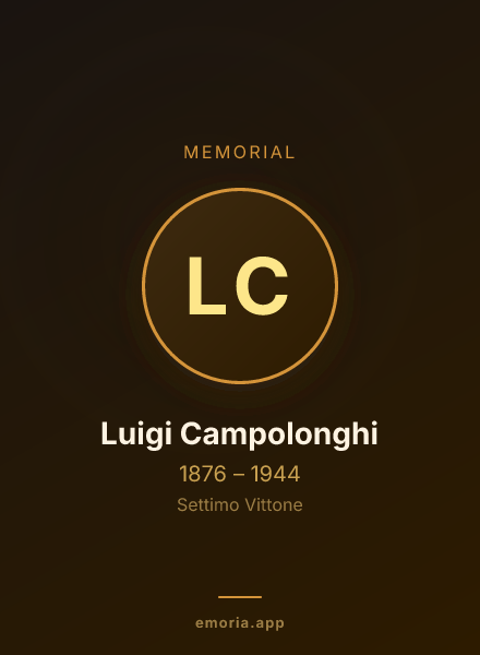 Memorial portrait of Luigi Campolonghi