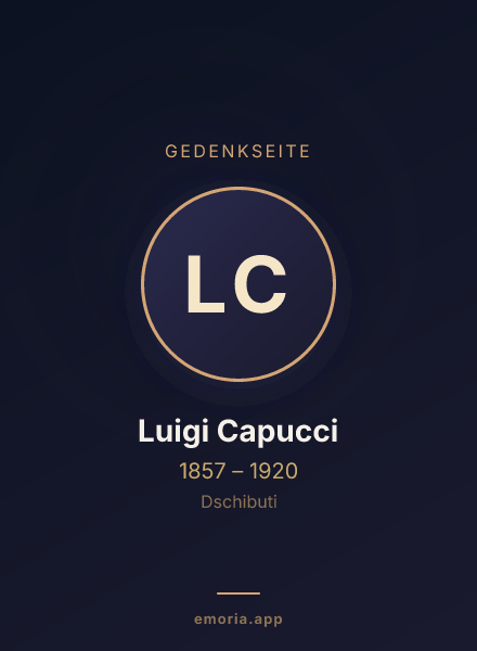Gedenkportrait von Luigi Capucci