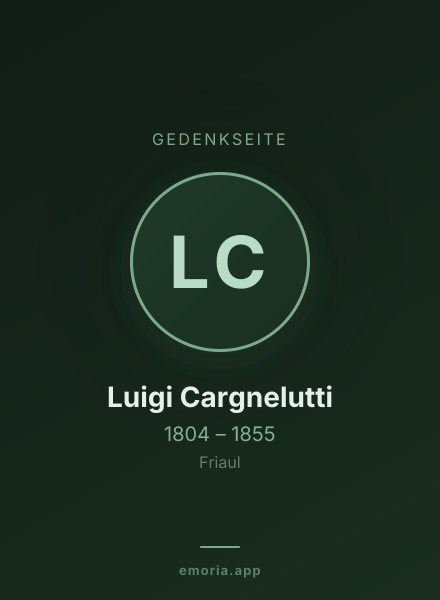 Gedenkportrait von Luigi Cargnelutti