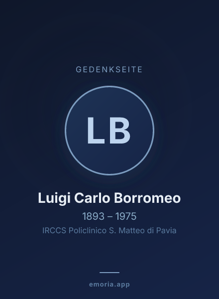 Gedenkportrait von Luigi Carlo Borromeo