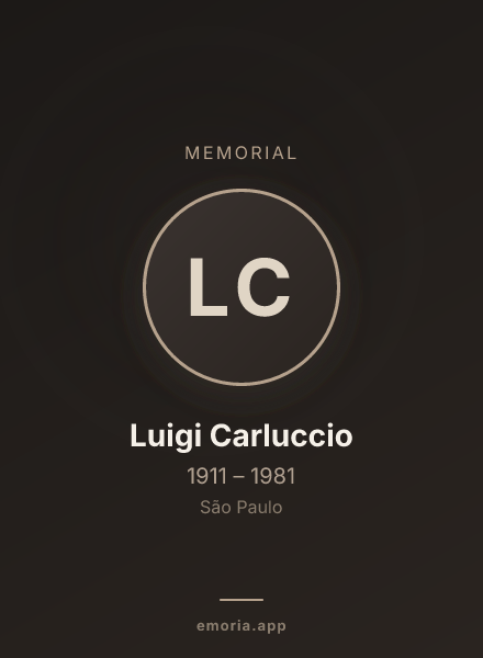 Memorial portrait of Luigi Carluccio