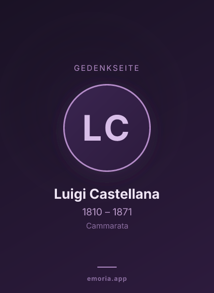 Gedenkportrait von Luigi Castellana