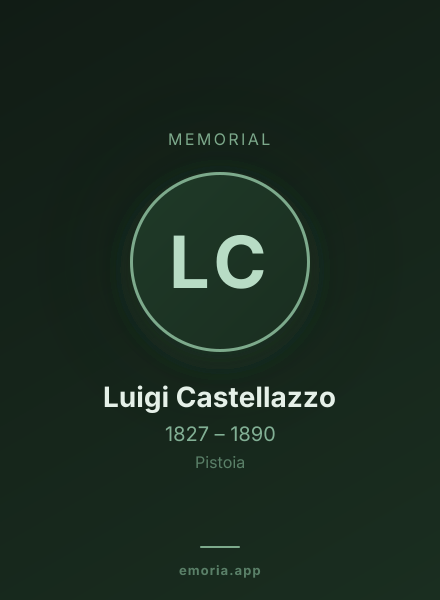 Memorial portrait of Luigi Castellazzo