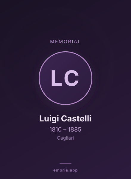 Memorial portrait of Luigi Castelli