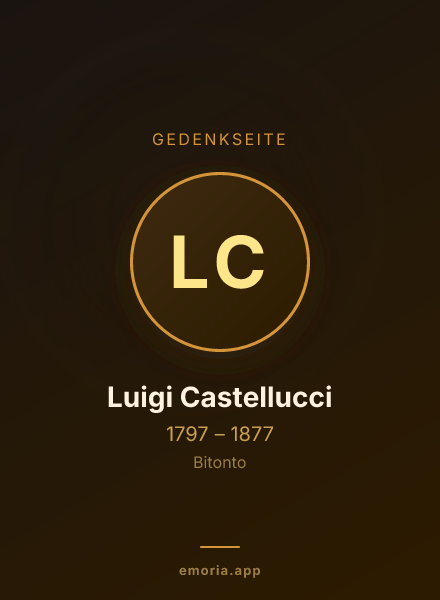 Gedenkportrait von Luigi Castellucci