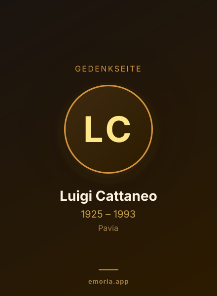 Gedenkportrait von Luigi Cattaneo