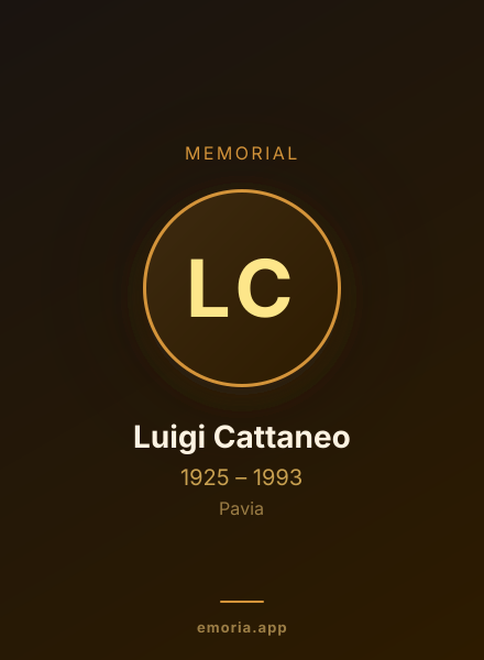 Memorial portrait of Luigi Cattaneo