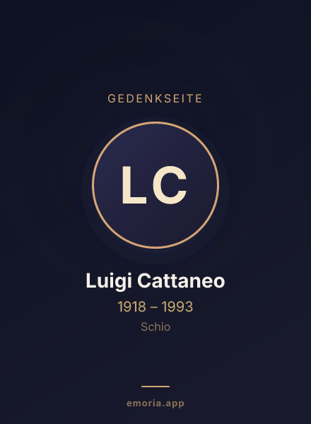 Gedenkportrait von Luigi Cattaneo