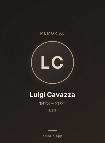 Memorial portrait of Luigi Cavazza