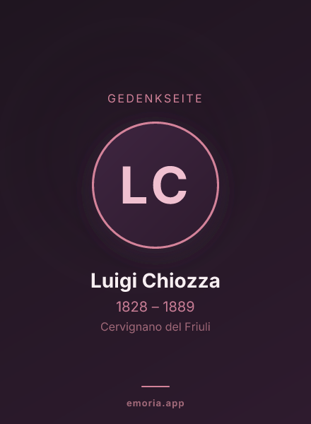 Gedenkportrait von Luigi Chiozza