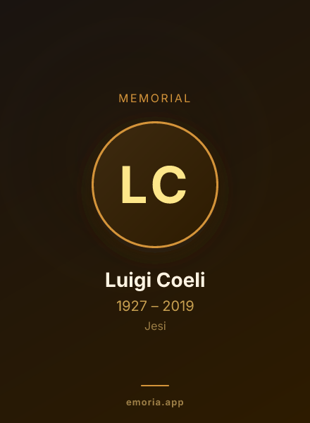 Memorial portrait of Luigi Coeli