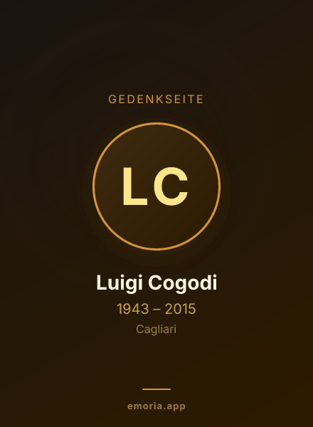 Gedenkportrait von Luigi Cogodi