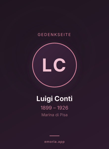 Gedenkportrait von Luigi Conti
