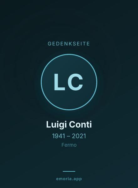Gedenkportrait von Luigi Conti