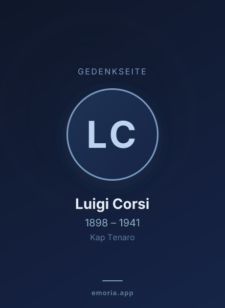 Gedenkportrait von Luigi Corsi