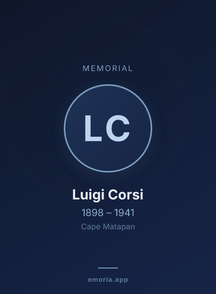 Memorial portrait of Luigi Corsi