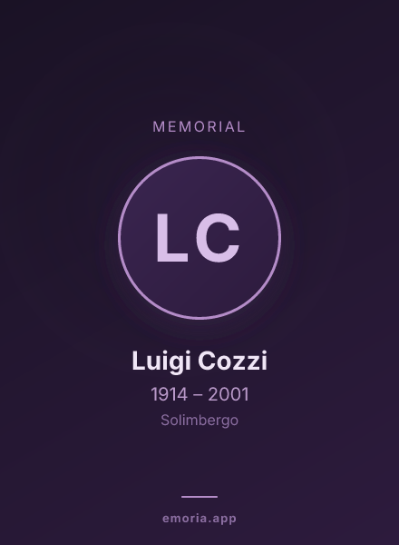 Memorial portrait of Luigi Cozzi