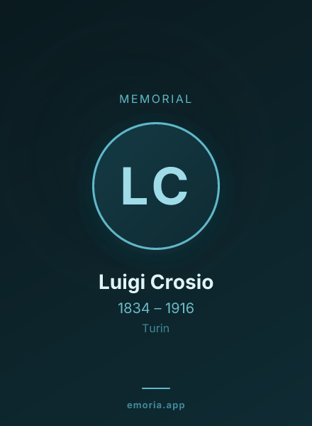 Memorial portrait of Luigi Crosio