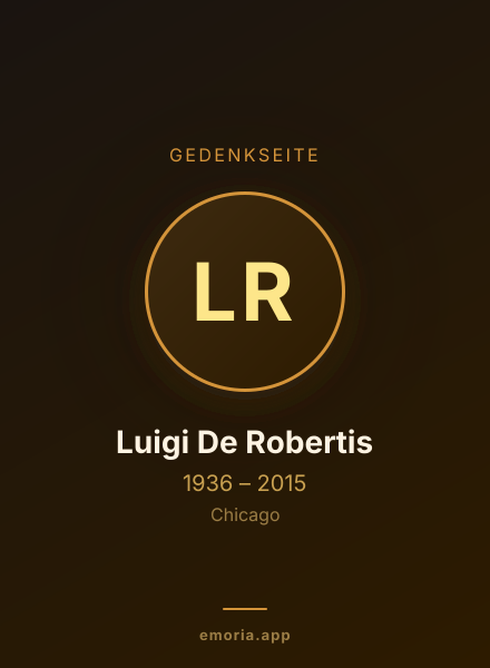 Gedenkportrait von Luigi De Robertis