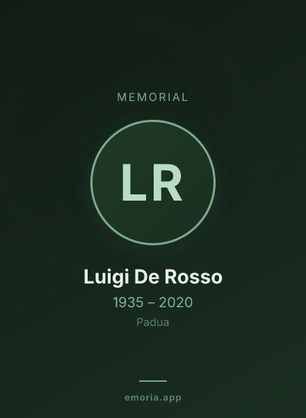Memorial portrait of Luigi De Rosso
