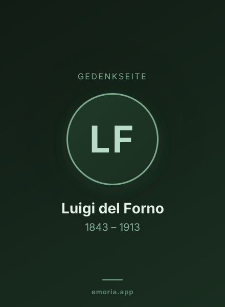Gedenkportrait von Luigi del Forno