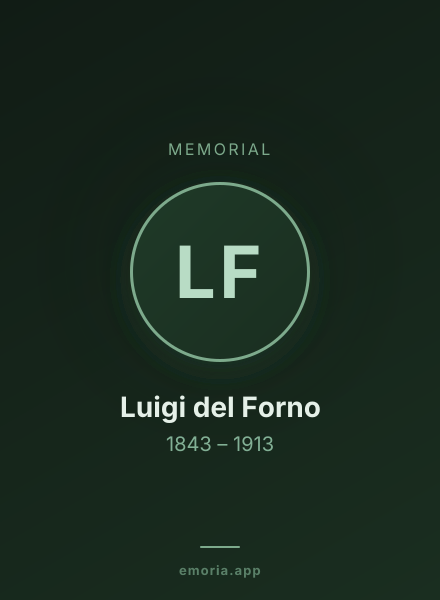 Memorial portrait of Luigi del Forno