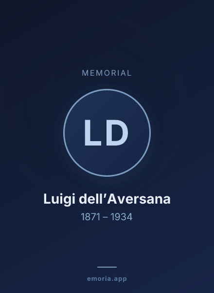 Memorial portrait of Luigi dell’Aversana