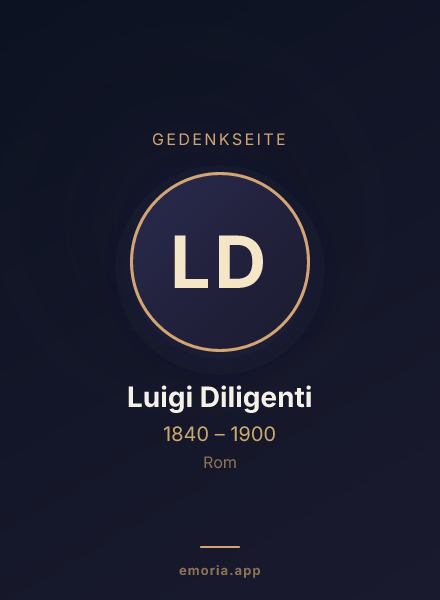 Gedenkportrait von Luigi Diligenti