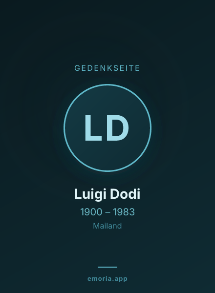 Gedenkportrait von Luigi Dodi