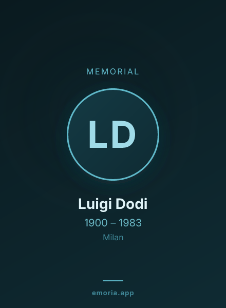 Memorial portrait of Luigi Dodi