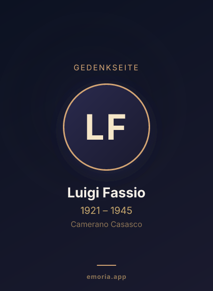 Gedenkportrait von Luigi Fassio