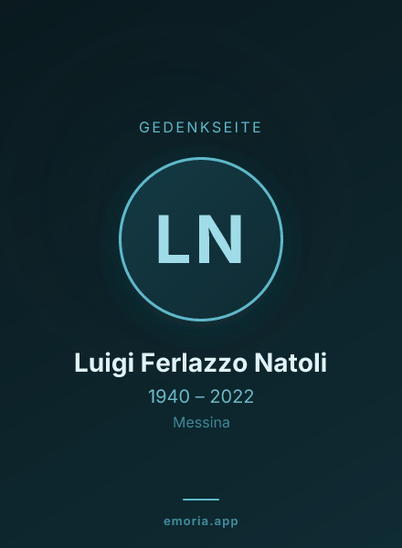 Gedenkportrait von Luigi Ferlazzo Natoli