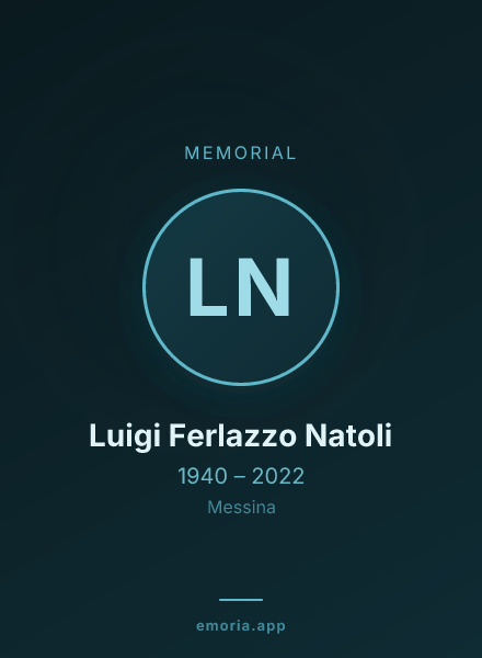 Memorial portrait of Luigi Ferlazzo Natoli