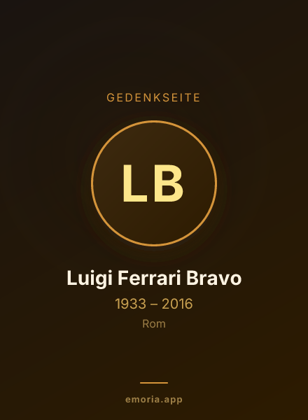 Gedenkportrait von Luigi Ferrari Bravo