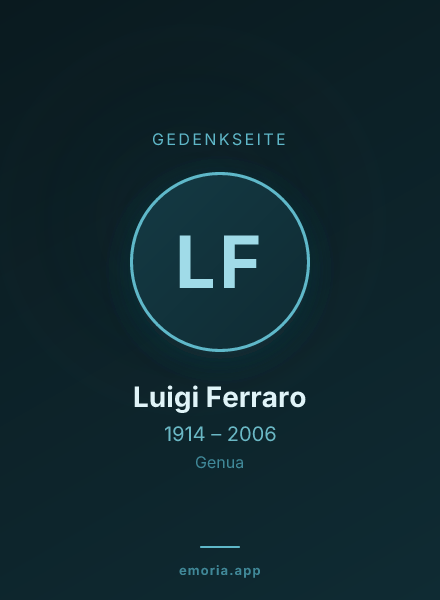Gedenkportrait von Luigi Ferraro