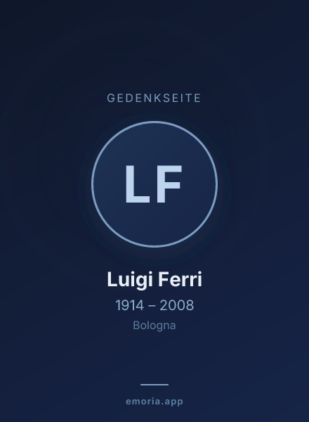 Gedenkportrait von Luigi Ferri