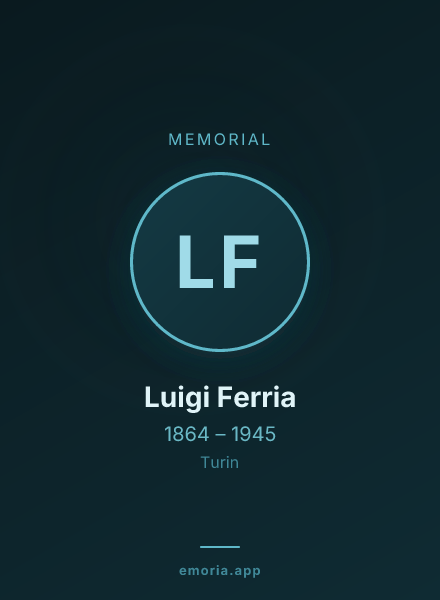 Memorial portrait of Luigi Ferria
