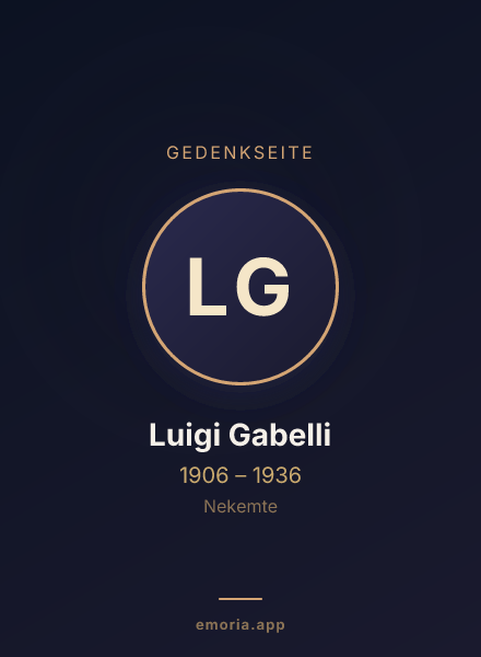 Gedenkportrait von Luigi Gabelli