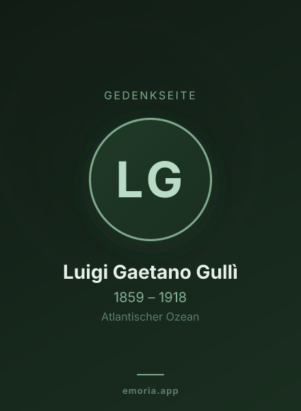 Gedenkportrait von Luigi Gaetano Gullì