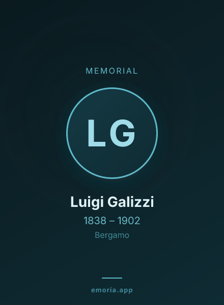 Memorial portrait of Luigi Galizzi