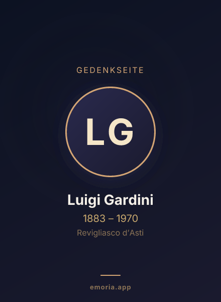 Gedenkportrait von Luigi Gardini