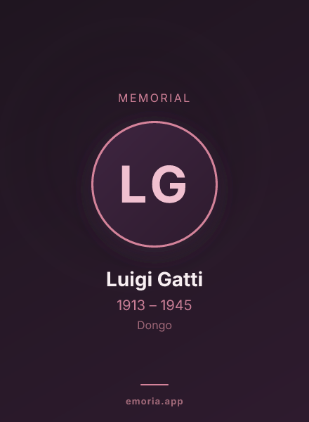 Memorial portrait of Luigi Gatti