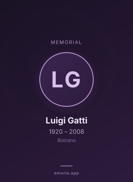 Memorial portrait of Luigi Gatti